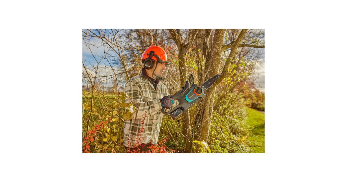 GARDENAAccukettingzaag PowerSaw 250/18V  (Grijs/turquoise, Accu en oplader inbegrepen, POWER FOR ALL ALLIANCE)