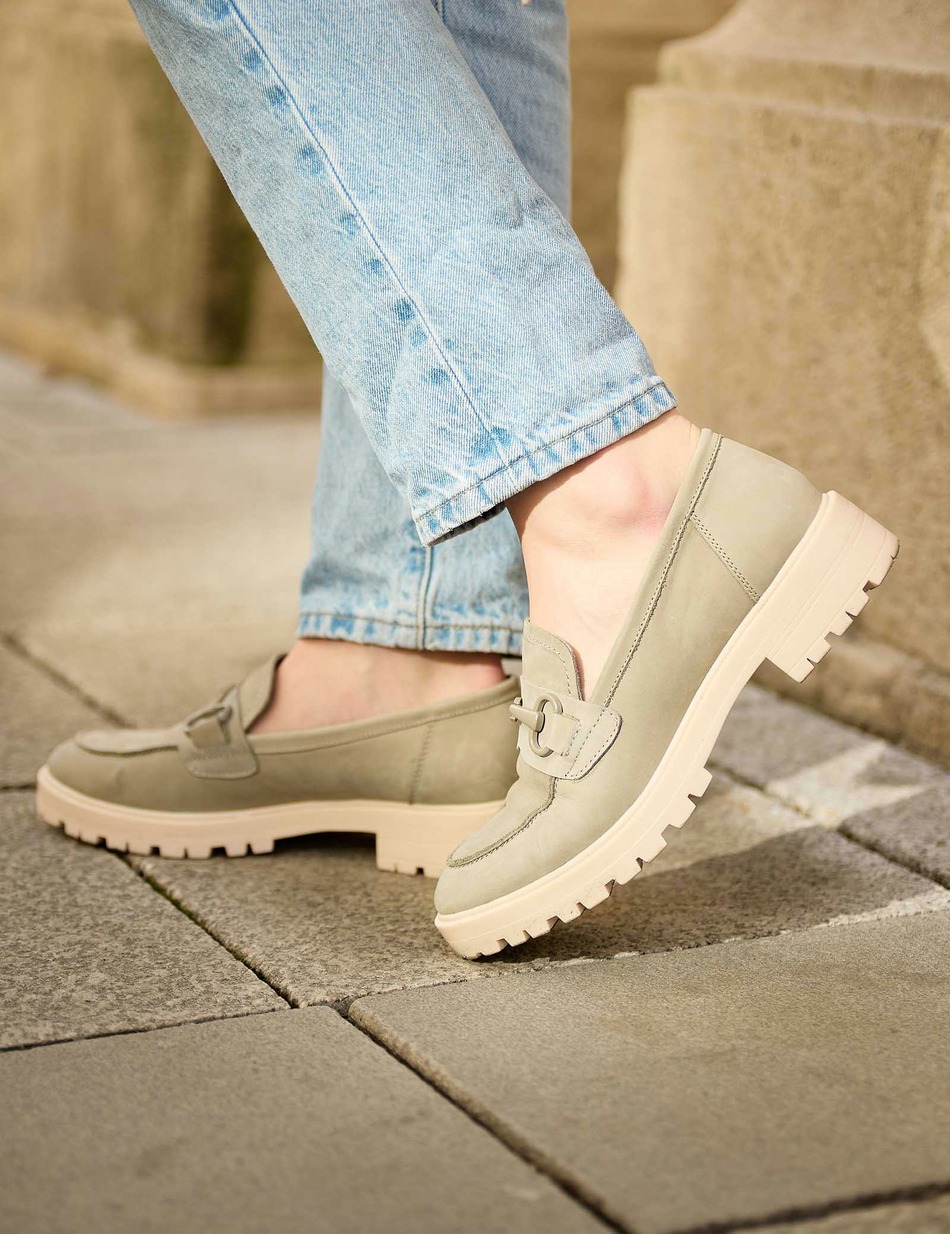 Nubukleder Slipper sportiv