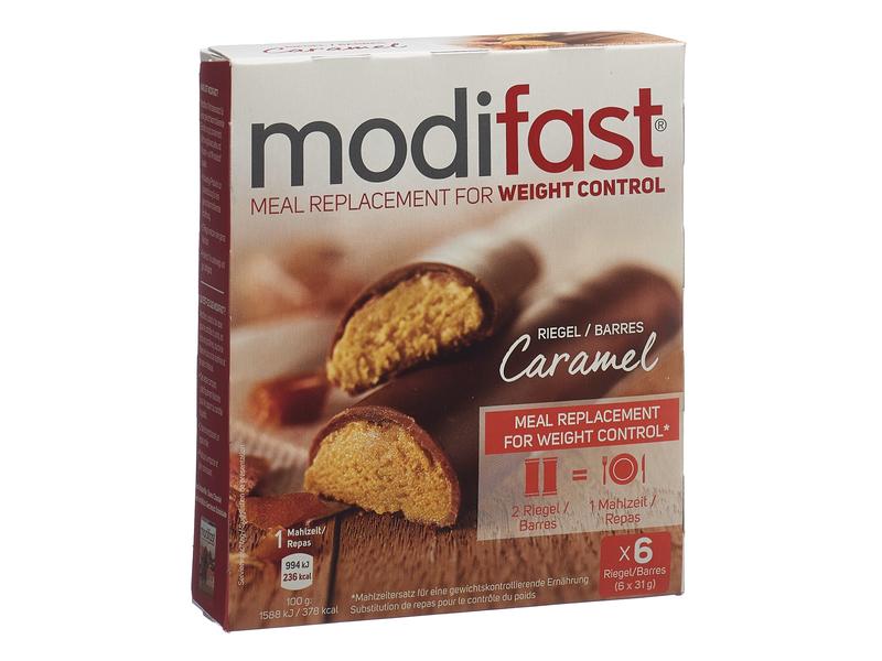 Modifast Riegel Caramel 6 x 31 g Diätriegel