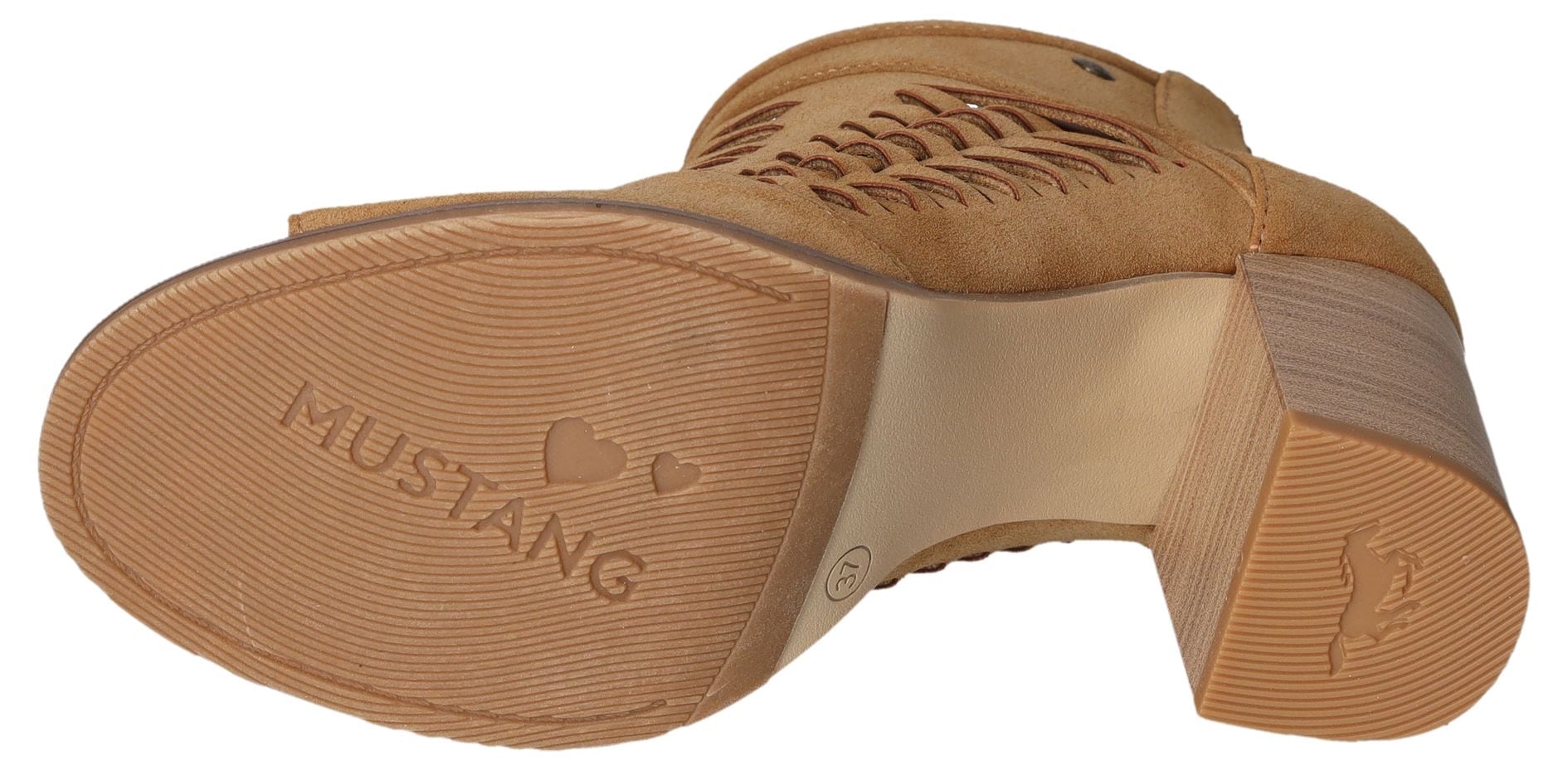 Mustang Shoes Sandalette  , Sommerschuh, Sandale, mit praktischem Fersenreissverschluss