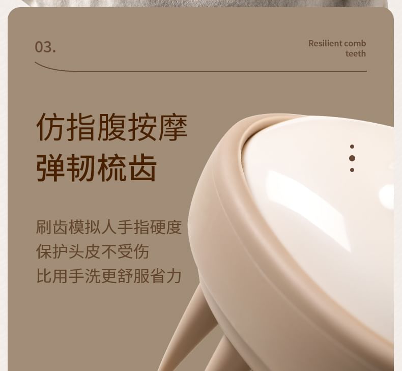 Het Open Boek - Siliconen Hoofdhuid Massager
