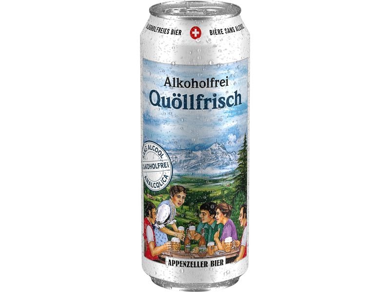 Appenzeller Bier Bier Quöllfrisch alkoholfrei 6 x 0.5 l Schweizer Lagerbier ohne Alkohol