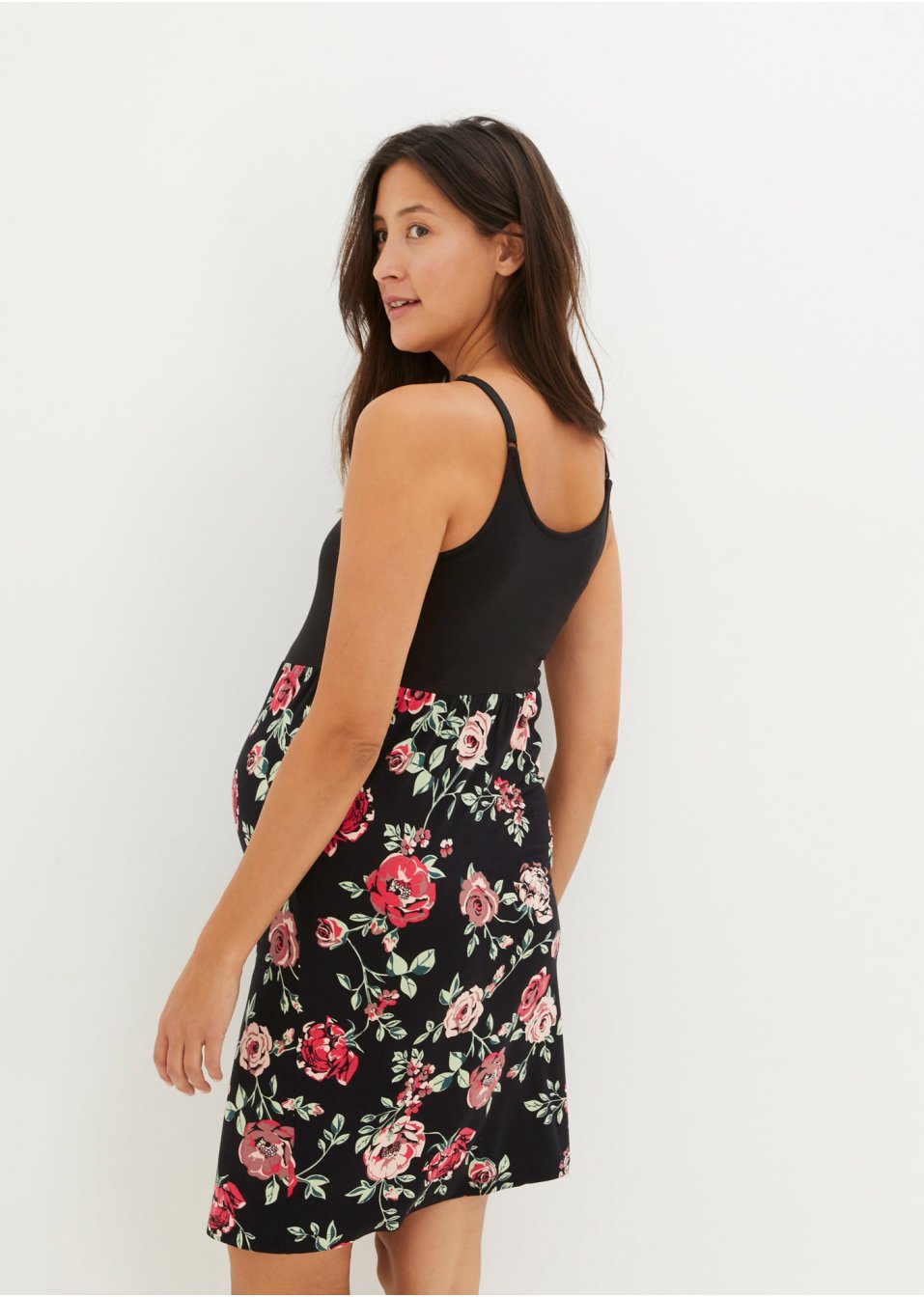 Robe de grossesse en viscose avec fonction allaitement