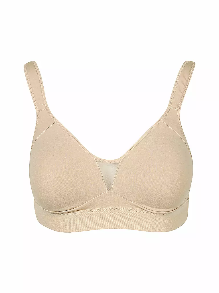 NINA VON C Wellness BH ohne Bügel Cotton Shape Caramel beige