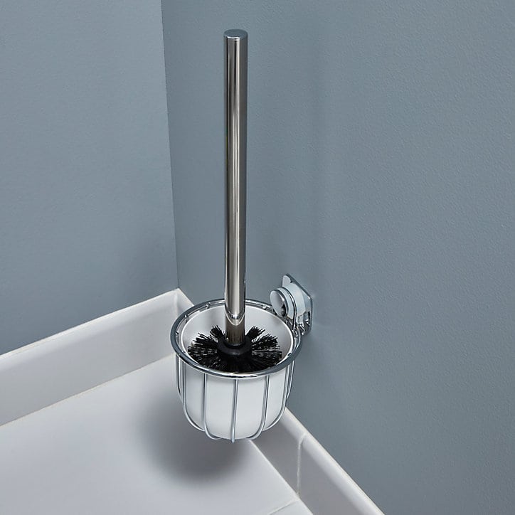 Brosse WC murale Koros chrome brillant GoodHome
