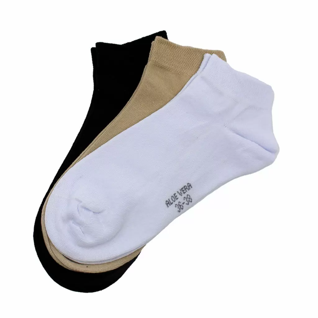 Zubehör - Socken Kurzsocken 3er Pack Aloe Vera multicolor