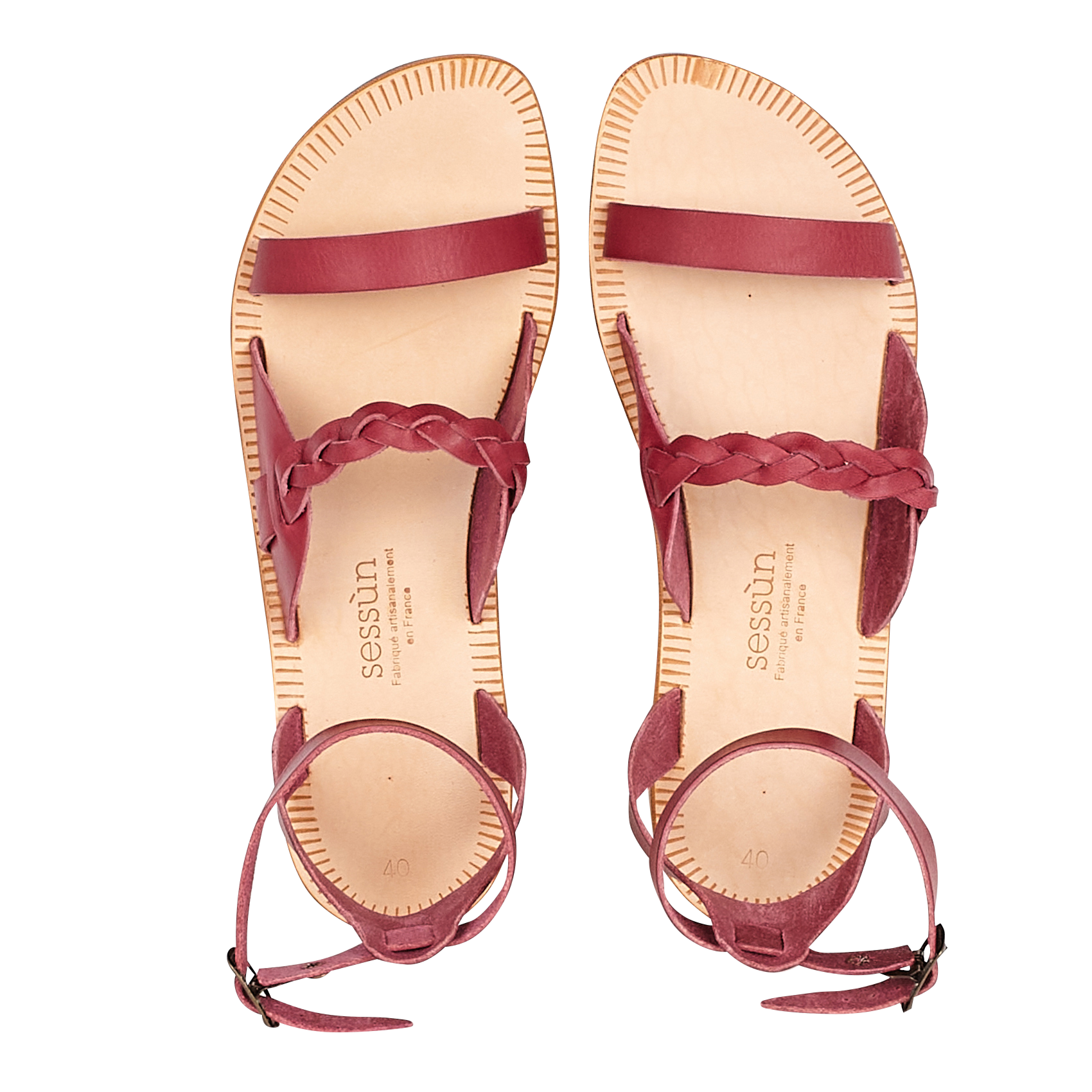 THEMIS - Sandales en cuir | Rouge