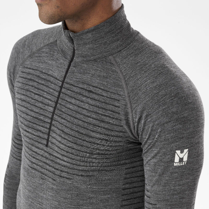 Drynamic Warm 1/2 Zip - Maillot thermique laine mérinos homme