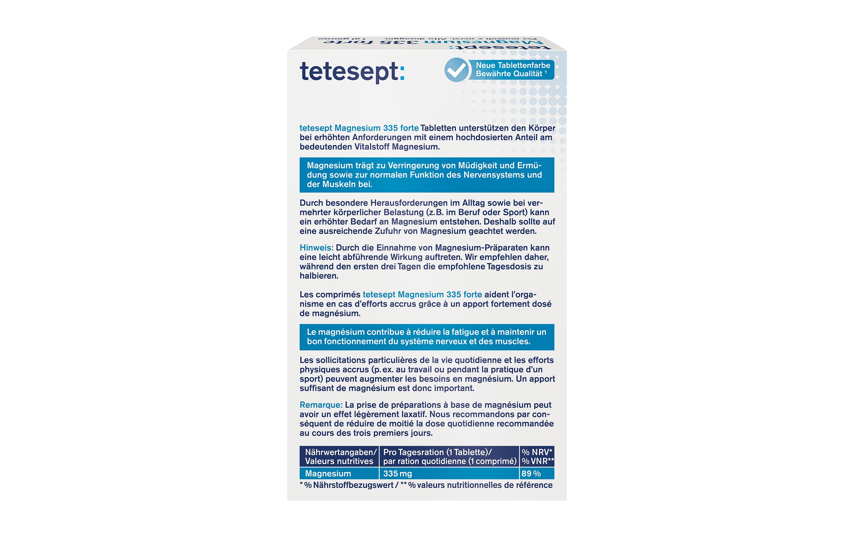 Magnesium 335 forte 32 TablettenNahrungsergänzungsmittel mit Magnesium