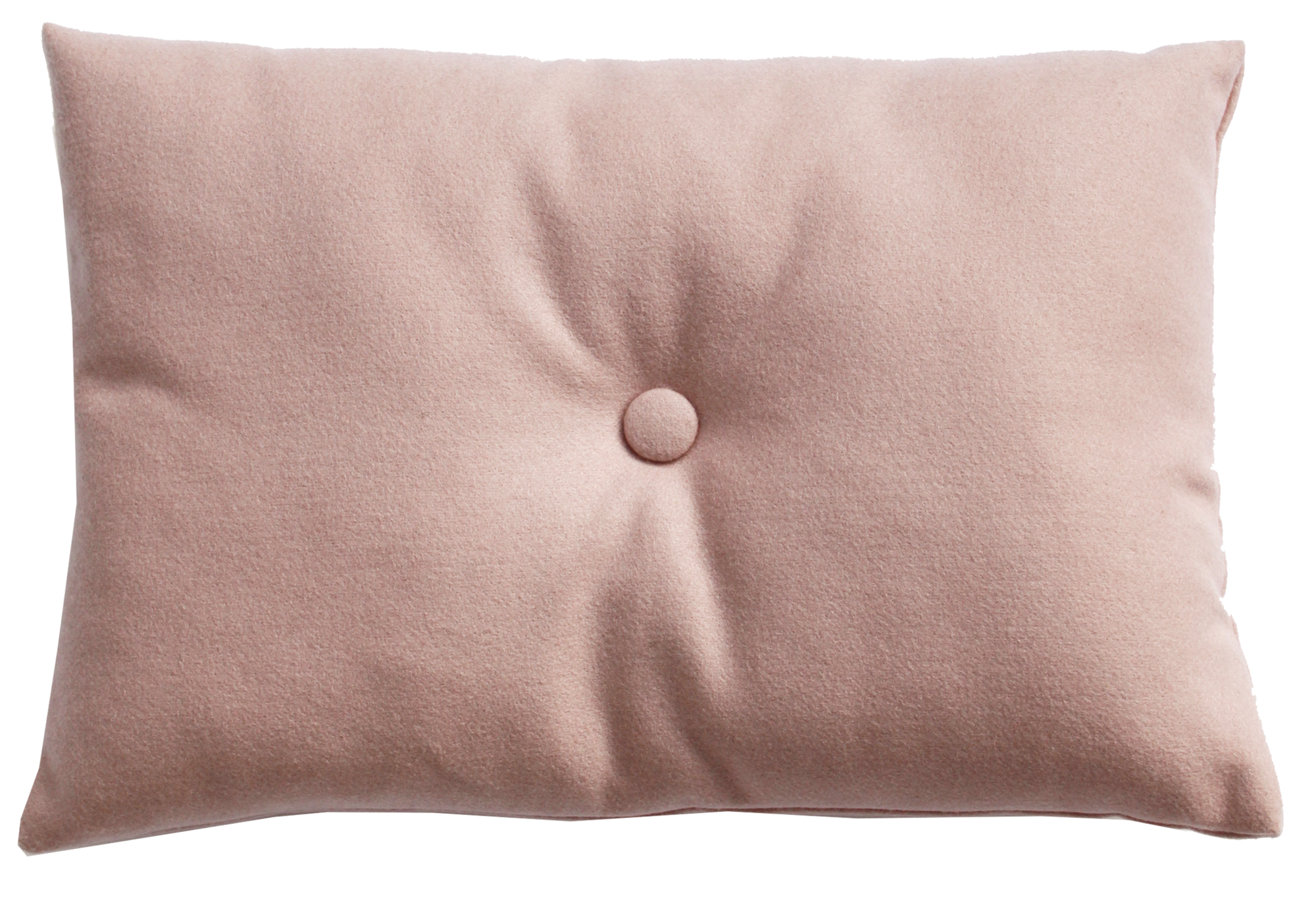 kussen wol oud roze knoop 40x60cm