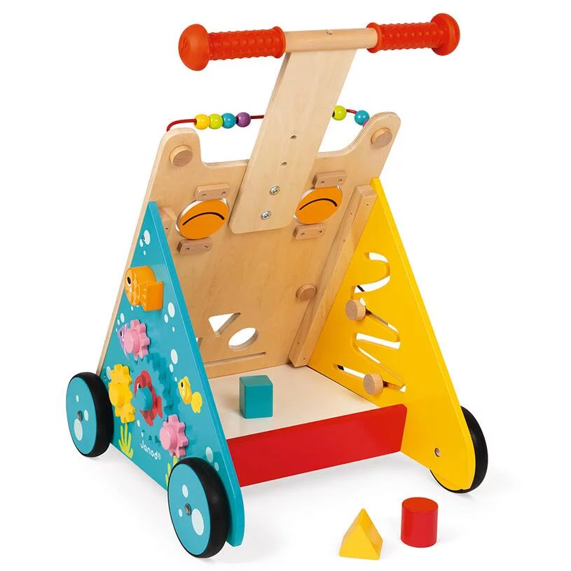 CHARIOT MULTI-ACTIVITES CHAT -EN BOIS
