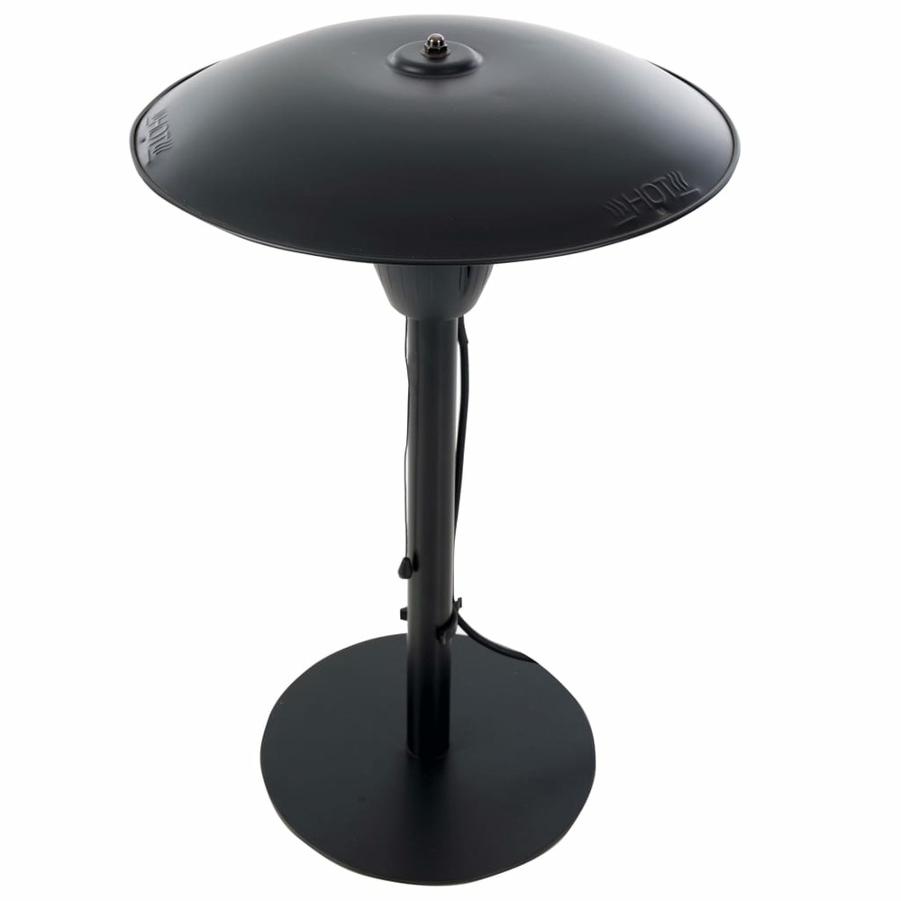 Chauffage de table barcelona 1500 w halogène noir