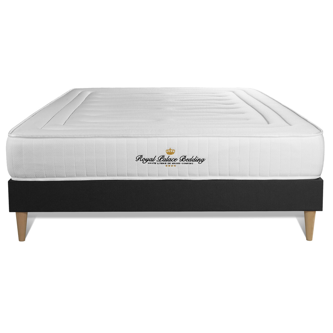 Royal Palace Bedding Pack dodo 5 pièces Nottingham noir - 140x200 cm