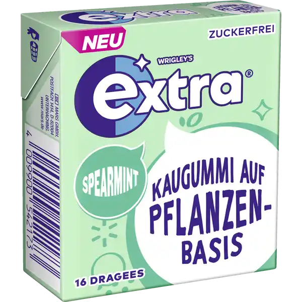 Kaugummi auf Pflanzenbasis Spearmint