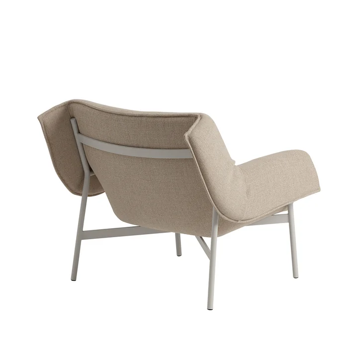 Muuto - Wrap Lounge Sessel, grau / beige Ecriture 240
