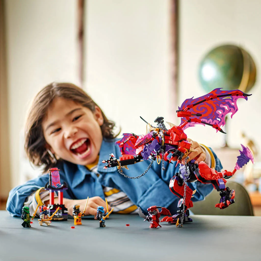 Mooie LEGO set voor leuke speelervaringBliksemtand Draak van Chaos ninjaset 71832