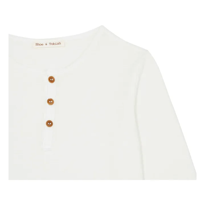 Zhoe & Tobiah T-Shirt Boutonné | Blanc