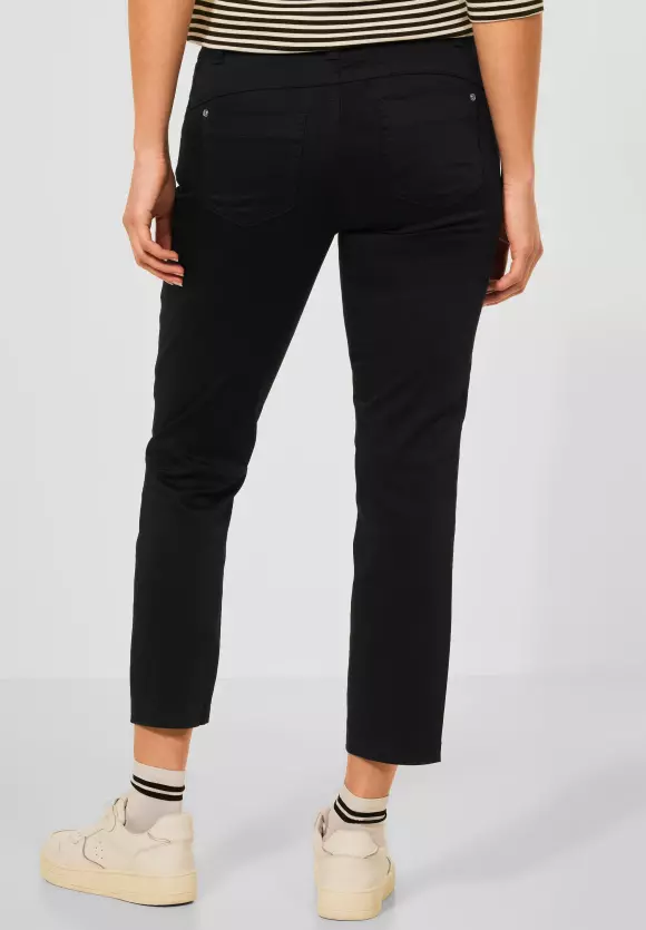 Casual Fit Hose in Unifarbe - Black