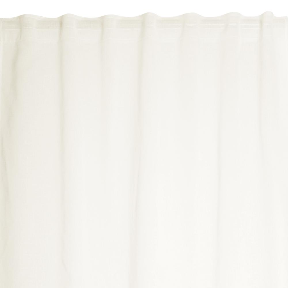 VOILAGE ACCADIA ECRU 140X280CM GALON FRONCEUR PATTE CACHEE