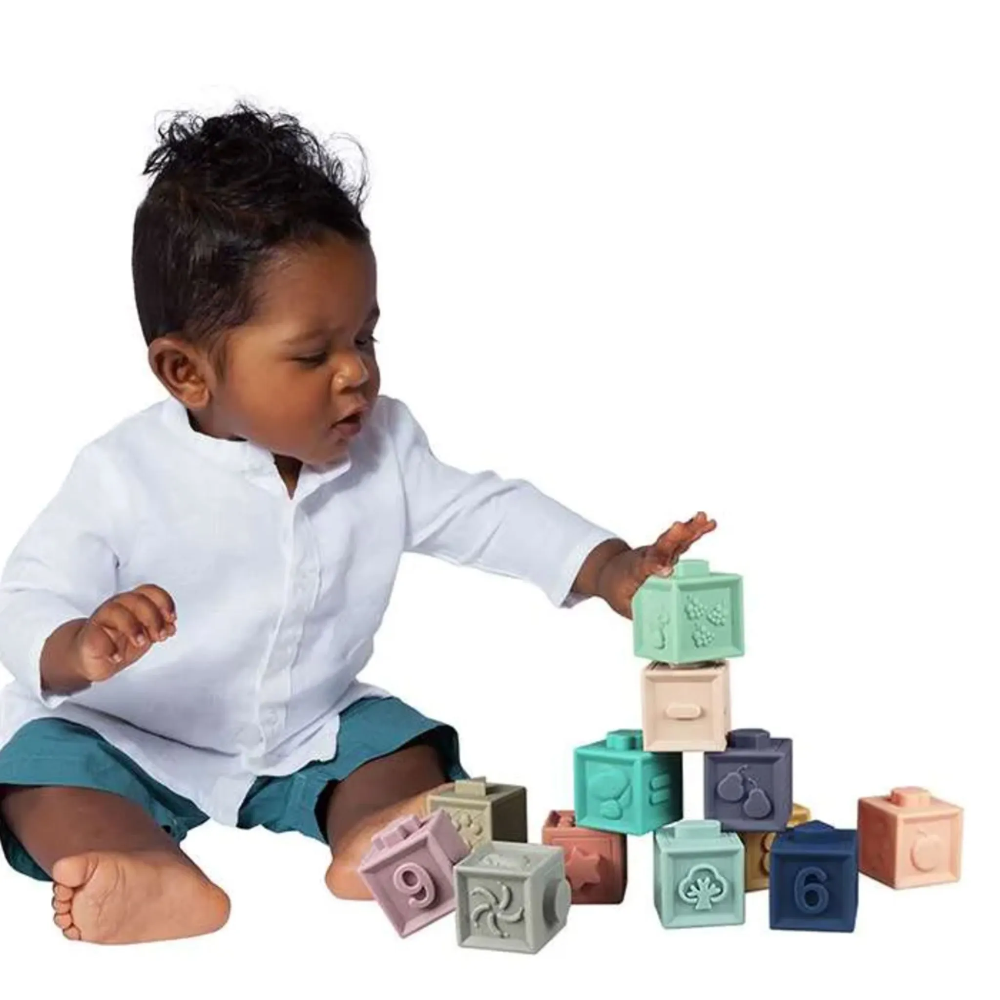 Baby to Love Cubes Éducatifs 3D - Paquet de 12