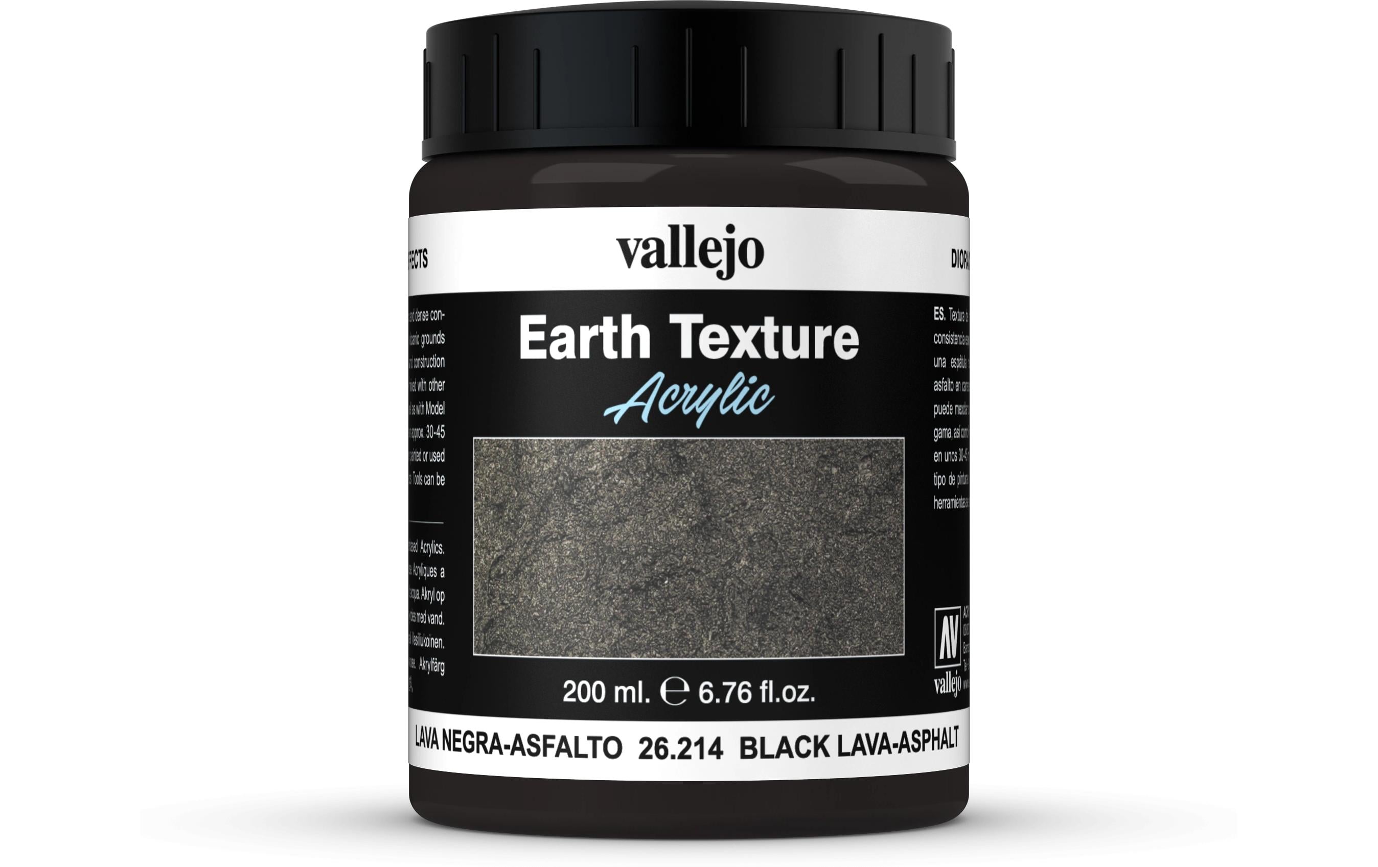 Diorama FX Black Lava-Asphalt 200 mlResinpaste für Diorama: schwarzer Lava-Asphalt