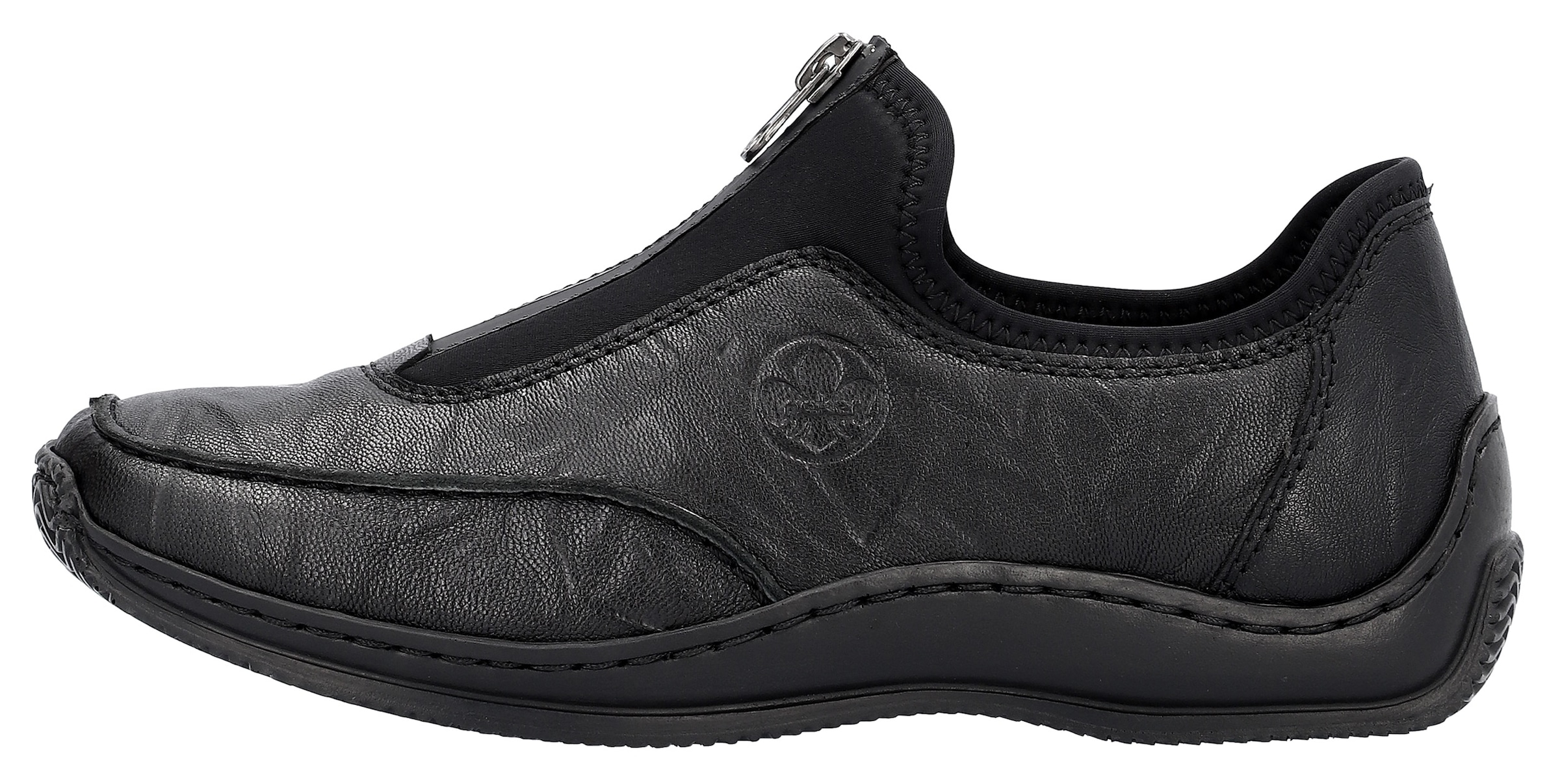 Rieker Slipper  Halbschuh, Freizeitschuh mit Reissverschluss für einfacheres Schlupfen
