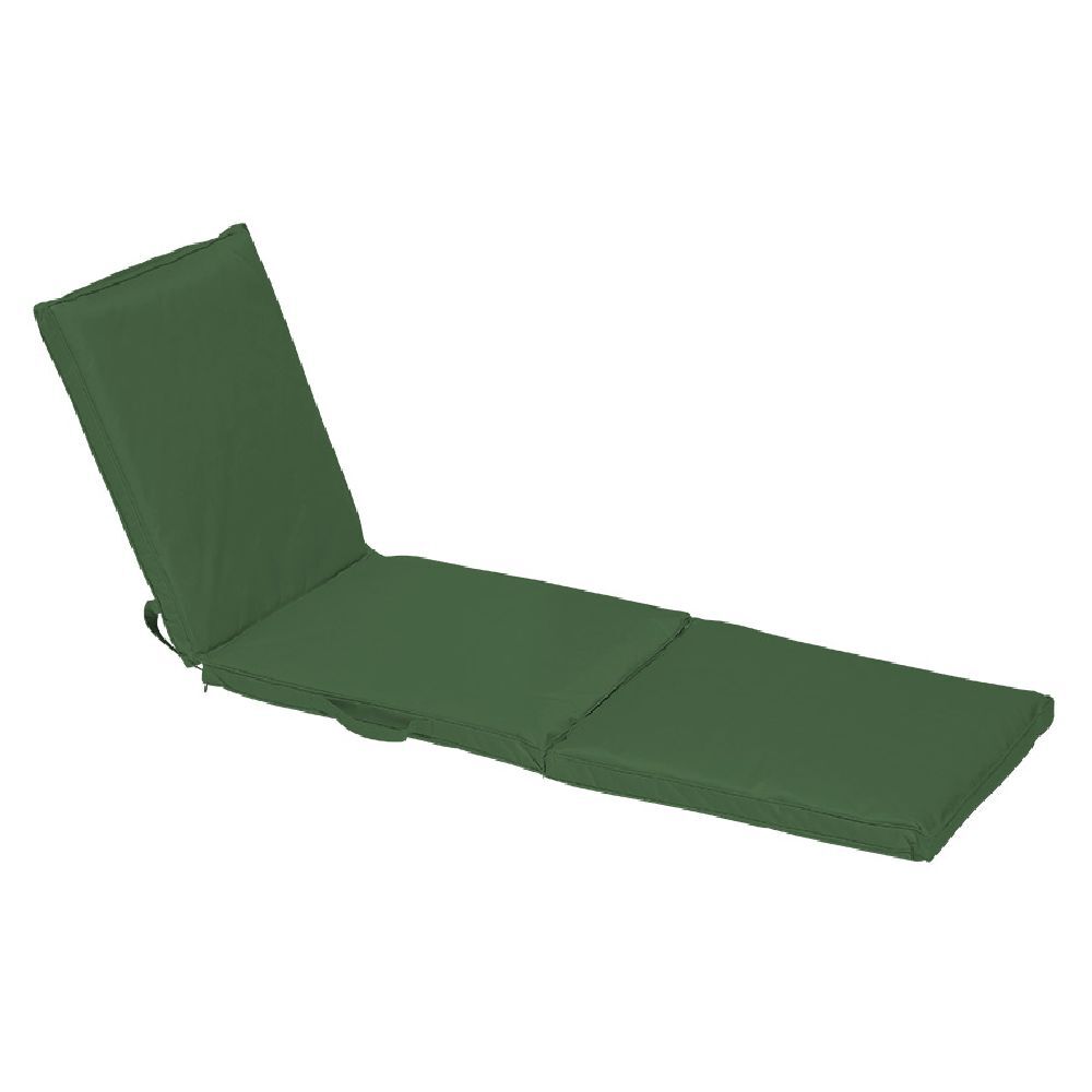 Coussin pour bain de soleil uni vert