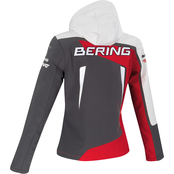 Bering - Veste Softshell Racing Lady Noir / Rouge / Blanc
