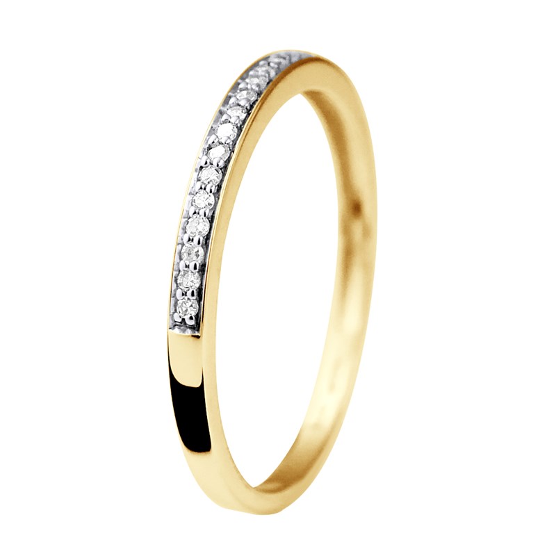 Alliance fine Diamants 0,120 Cts Joaillerie Or Jaune