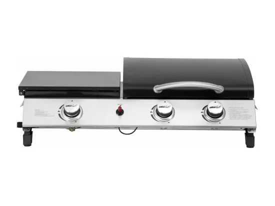 Plancha gaz avec couvercle 