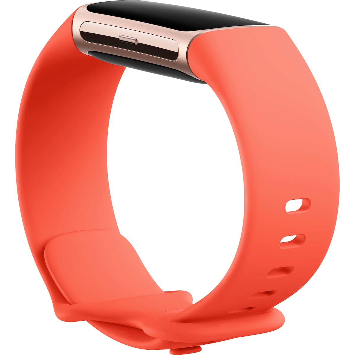 Fitbit Charge 6 aktivitetsarmbånd (gull/oransje)