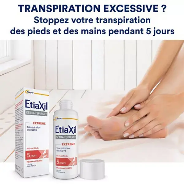 Etiaxil Déodorant Détranspirant Transpiration Excessive EXTREME Pieds 15ml