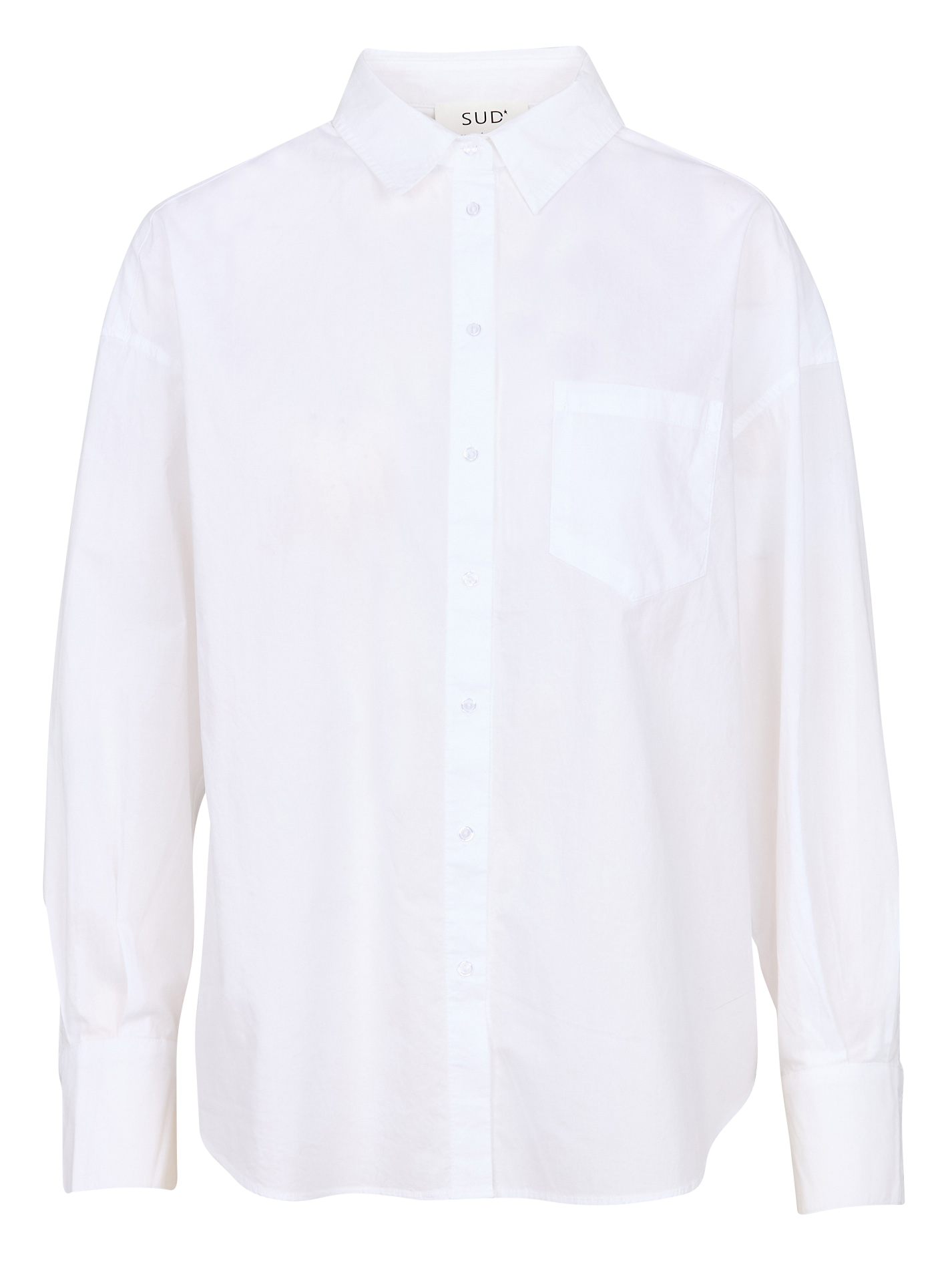 CELISE - Chemise ample col classique en coton | Blanc