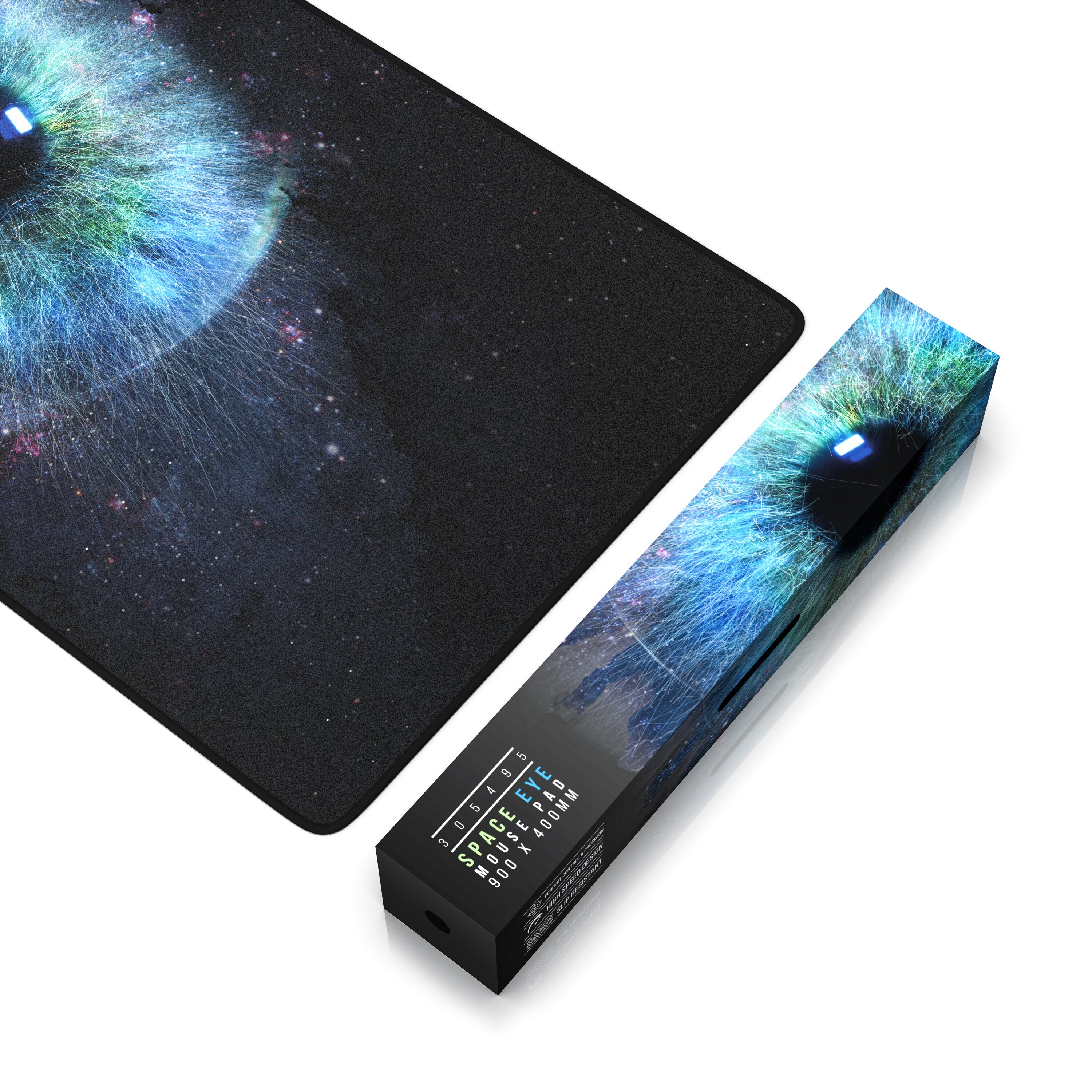 Titanwolf Gaming Mauspad, 900 x 400mm XXL Mousepad, verbessert Präzision & Geschwindigkeit, Galaxy Eye