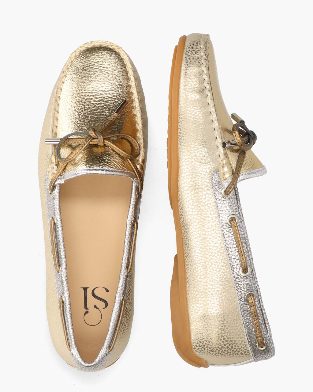 Si Wari Goud/Zilver/Brons Damesloafers