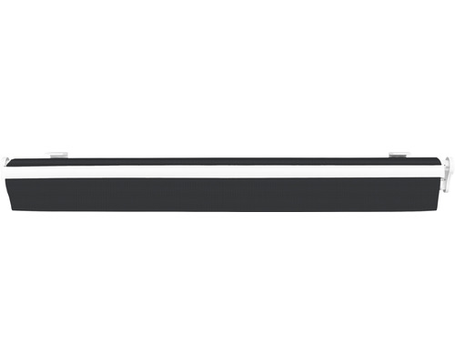SOLUNA knikarmscherm Proof 2,5x2 Doekdesign U171 Frame RAL 9010 Zuiver Wit Aandrijving rechts incl. slinger