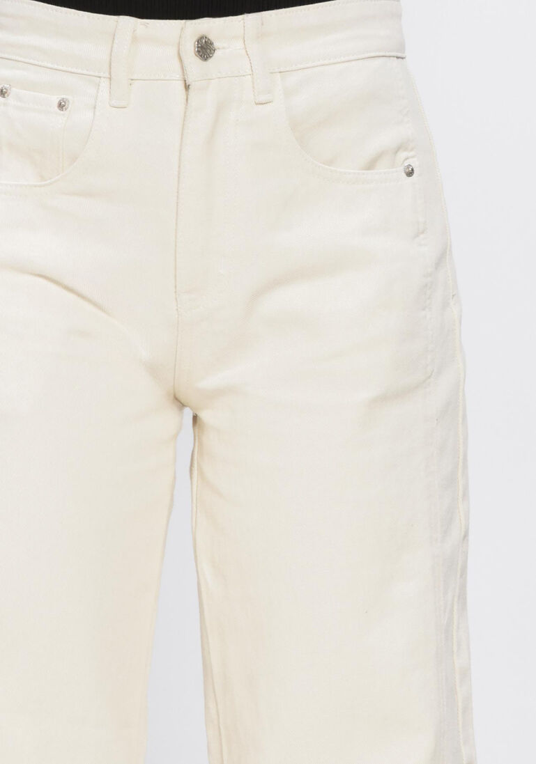 witte haute l'amitié jeans drew barrel panel tall jeans white