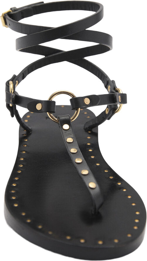 MANGO SANDALS. -- CIRUELO Black