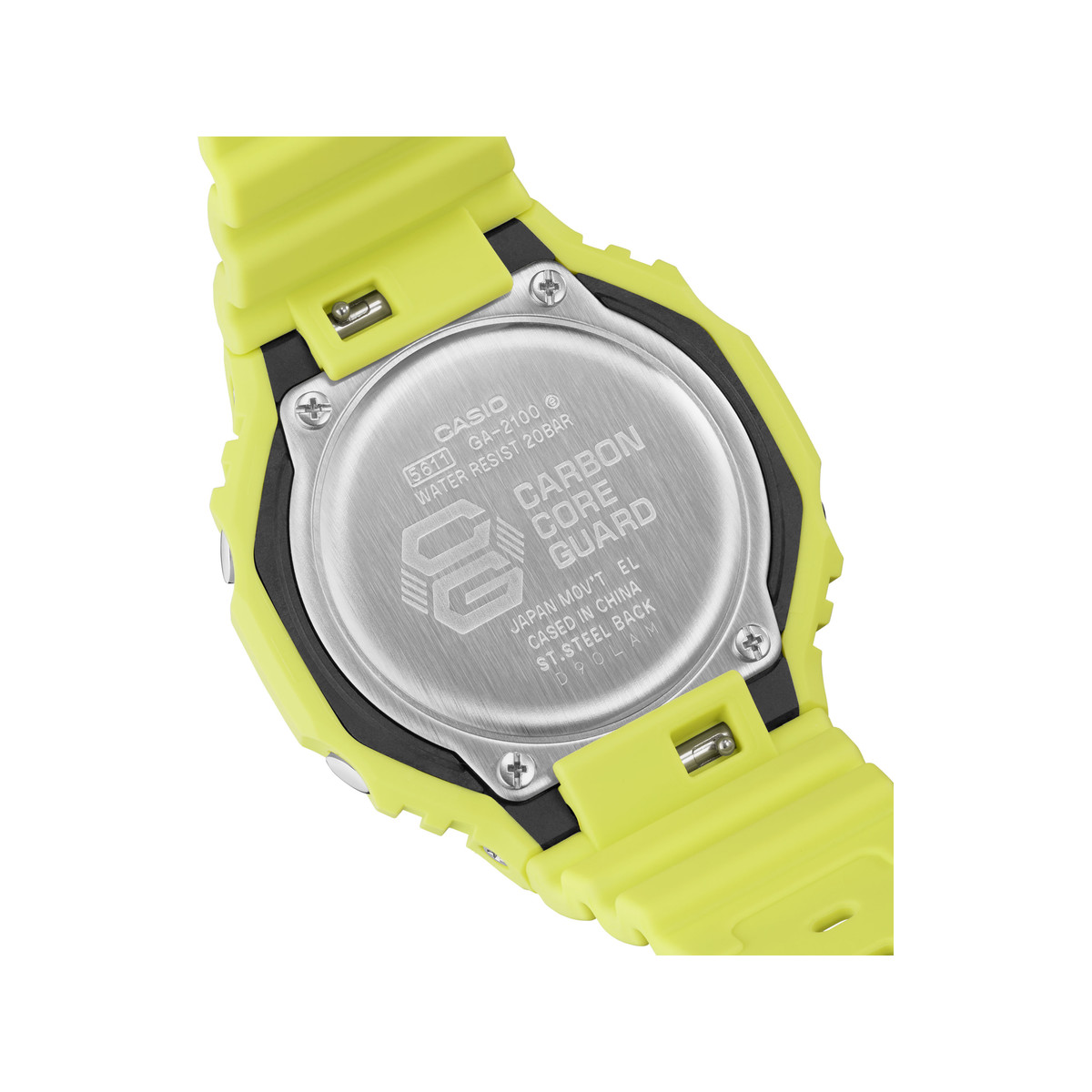 Montre CASIO G-SHOCK homme bracelet résine jaune