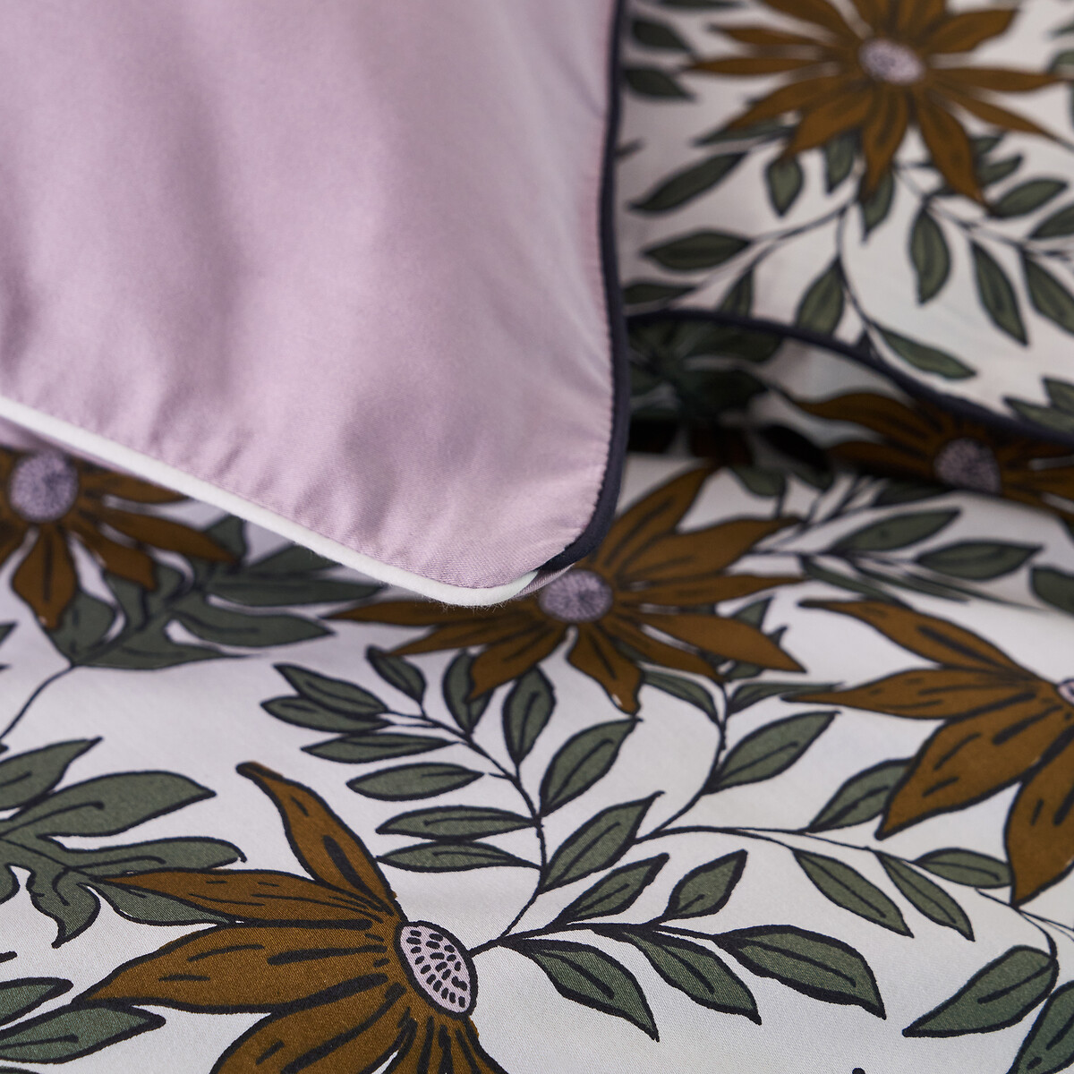EMMA X LA REDOUTE INTERIEURS<br>Capa de edredão em cetim de algodão, Astrid
