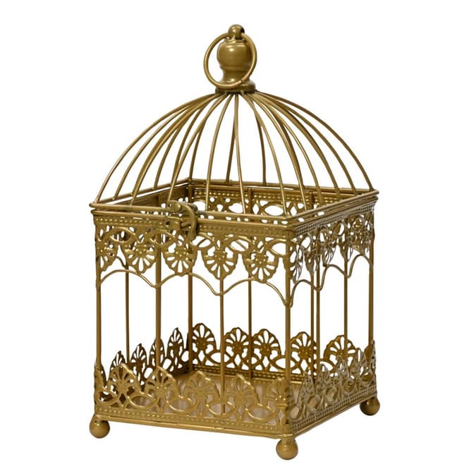 Deko Vogelkäfig - gold - aus Eisen - Ø ca. 18 cm