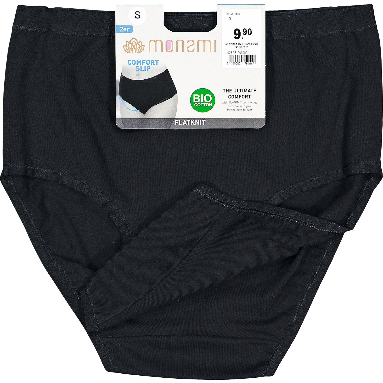 Damen Bio Comfort Slip 2er-Pack