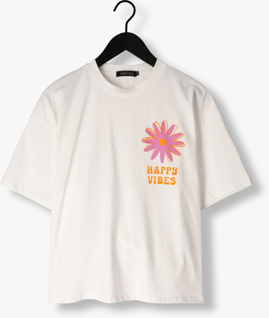 YDENCE gebroken wit ydence t-shirt t-shirt happy vibes