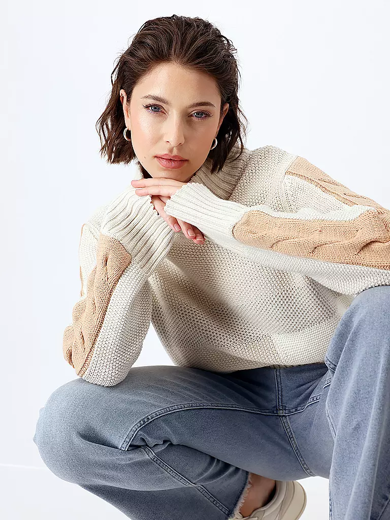 MONARI Rollkragenpullover beige