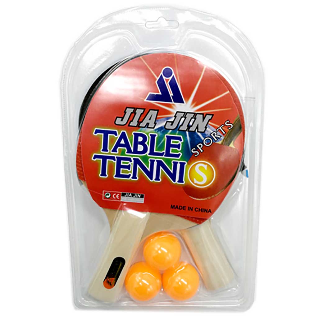 Tischtennissatz 2 Schläger 3 Bälle