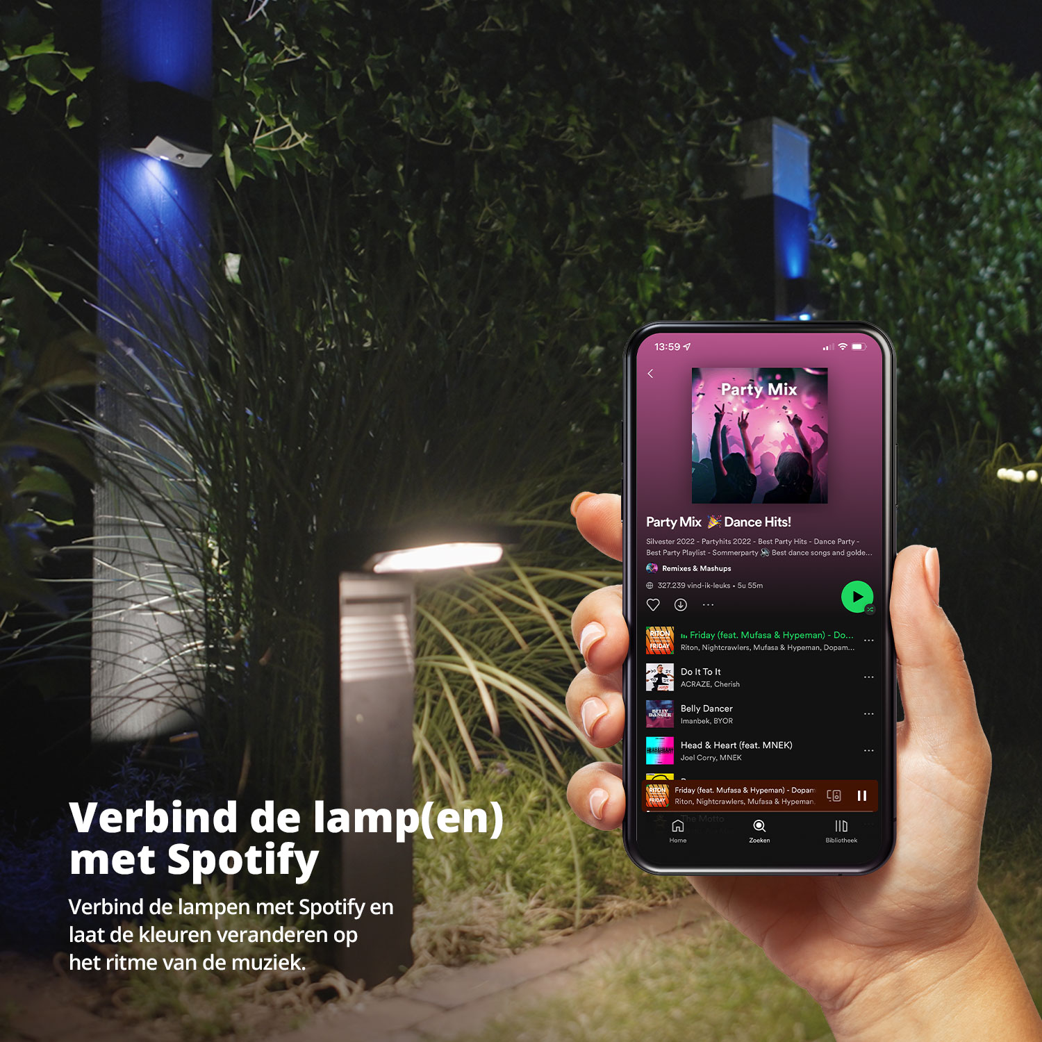 FlinQ Gaia Smart Solar Lamp - Set van 2