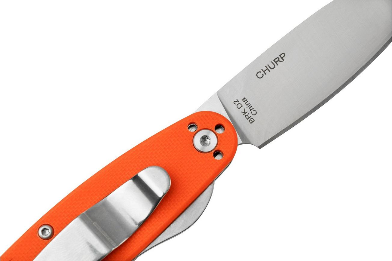 ESEE Churp EE-CH-04 D2, Orange Micarta zakmes