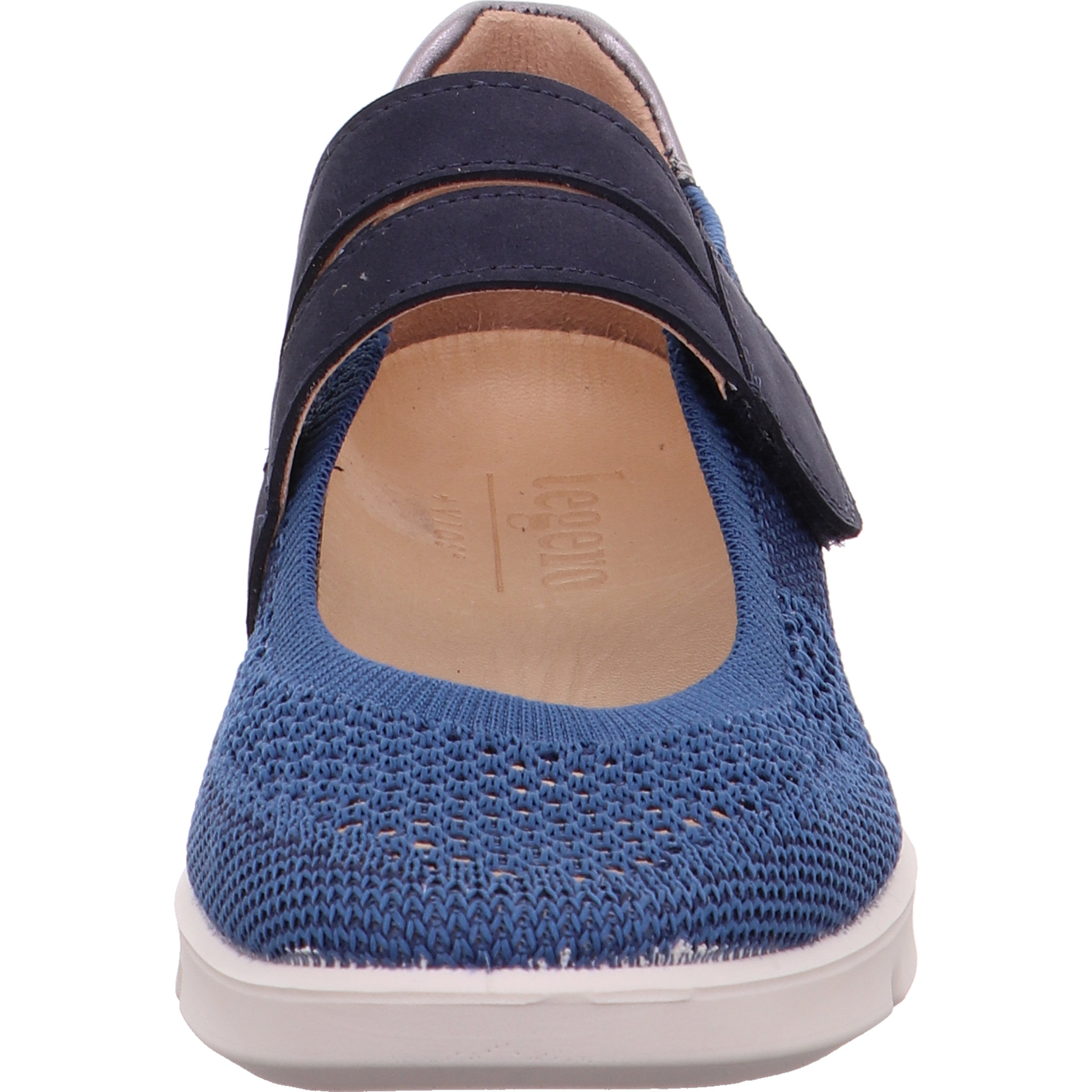 legero LUCCA Damen  Ballerina mit Klettverschluss - Farbe: Tempesta - Größe: 8
