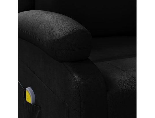 VIDAXL - Fauteuil Relaxation Fauteuil de massage - noir - similicuir - 70x93x98cm