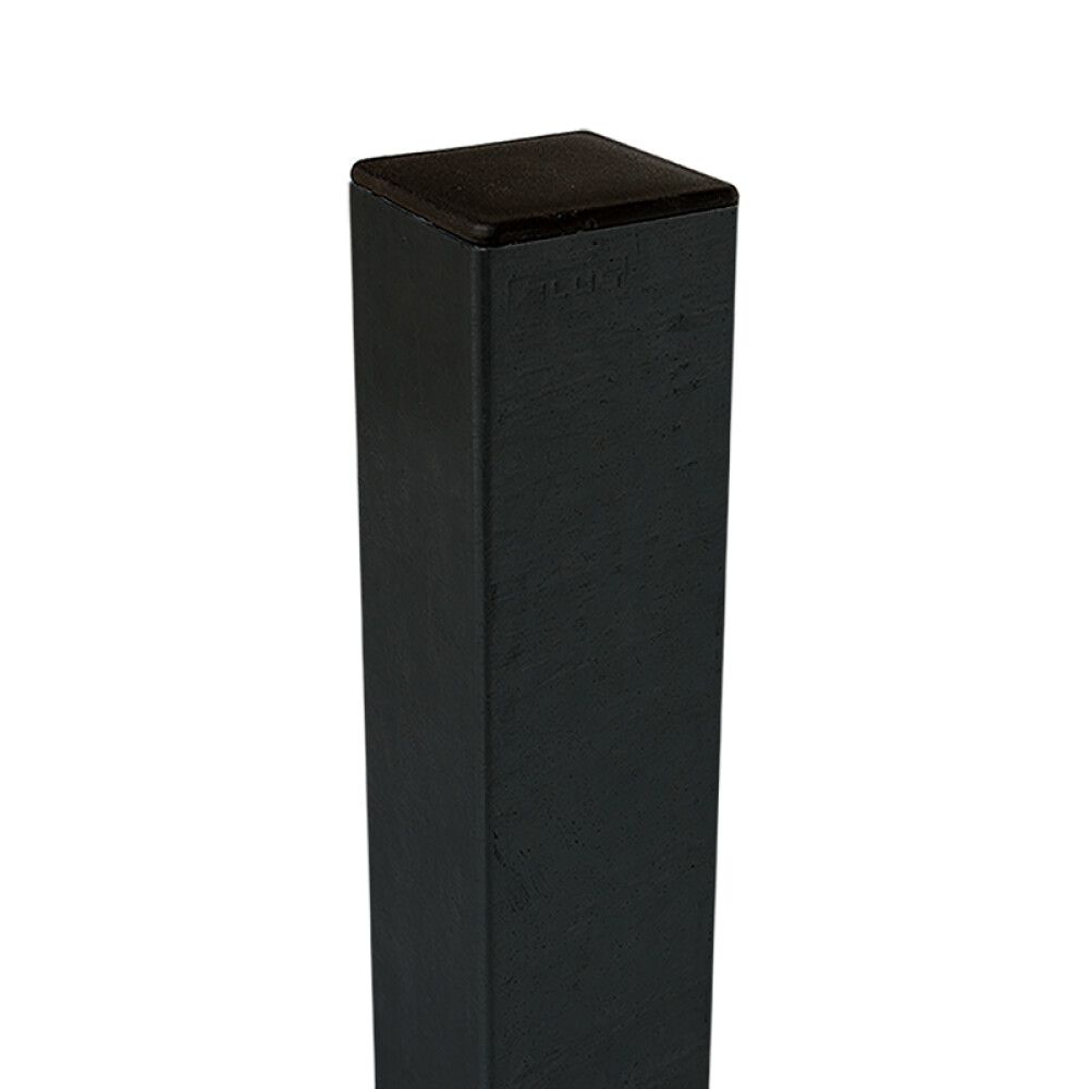 STÅLSTOLPE PLUS 80X80X1860MM GRÅ/SVART